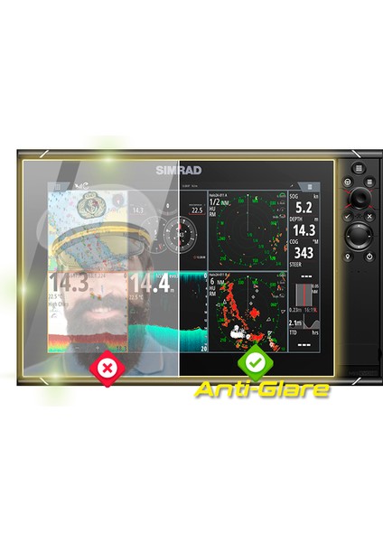 Simrad Nss12 Evo3s 12 Inch Chartplotter Fishfinder - Ipg Anti-Glare Yansıma Önleyici Mat Ekran Koruyucu