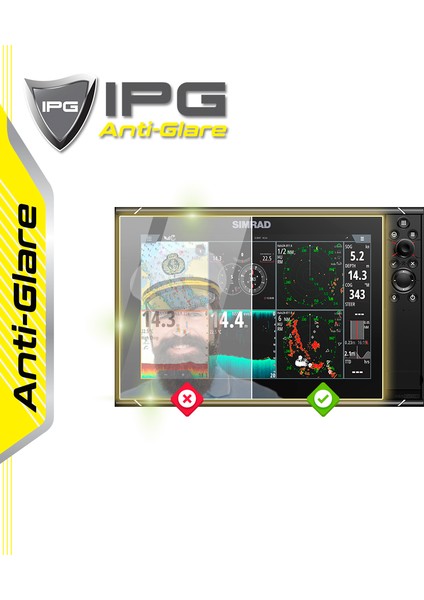 Simrad Nss12 Evo3s 12 Inch Chartplotter Fishfinder - Ipg Anti-Glare Yansıma Önleyici Mat Ekran Koruyucu fiyatları