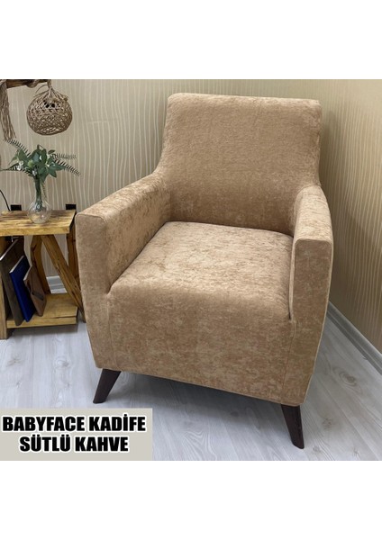 Babyface Kadife Kumaş Tekli Koltuk & Berjer Koltuk Kılıfı