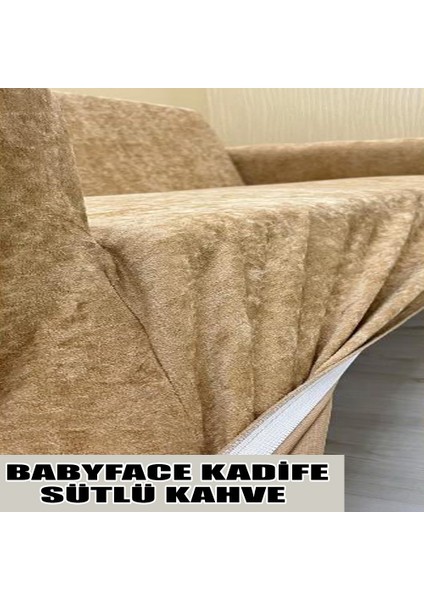 Babyface Kadife Kumaş Tekli Koltuk & Berjer Koltuk Kılıfı