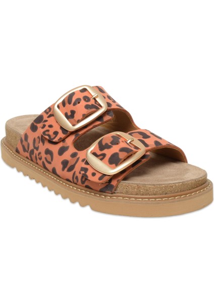 D25YT-1445 Günlük Leopar Kadın Terlik