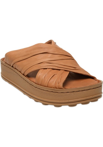 D25YT-1430 Günlük Taba Kadın Terlik