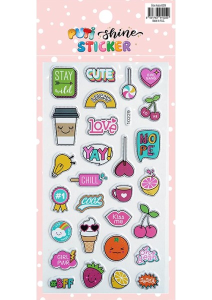 Shine Sticker - Sevimli Şekiller (10229)