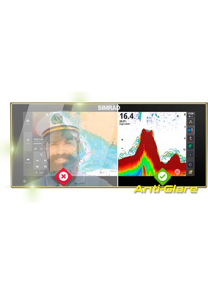 Simrad Nsx Ultrawıde 3012uw 12 Inch Chartplotter Fishfinder - Ipg Anti-Glare Yansıma Önleyici Mat Ekran Koruyucu
