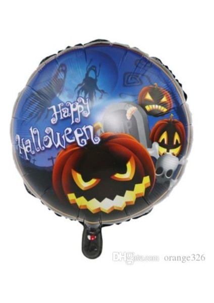 Happy Halloween Balkabağı Folyo Balon 18 Inç