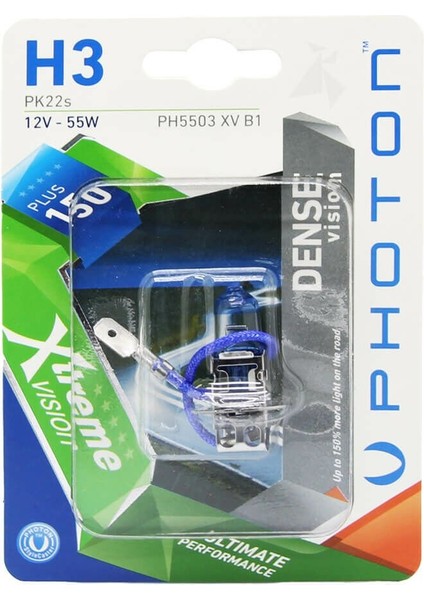 Photon H3 Xtreme Vision Blister +%150 Fazla Işık PH5503 Xv B1 1 Adet