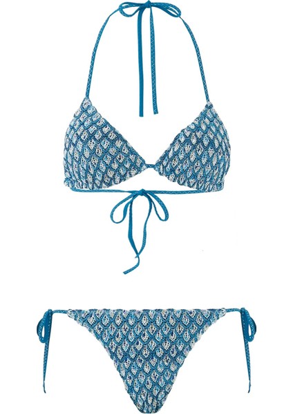 Dantel Desenli Bikini Takımı