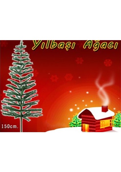 Yılbaşı Çam Ağacı Gür Dallar 150 cm Lüx