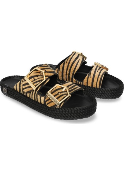 Sydney Kadın Siyah Zebra Terlik SYD20-ZEB modelleri
