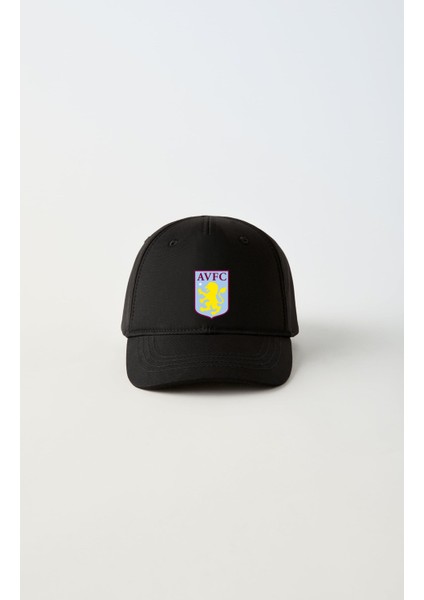 Aston Villa Futbol Takımı Logo Baskılı Arkası Cırtlı Ayarlanabilir Erkek Kadın Spor Şapka