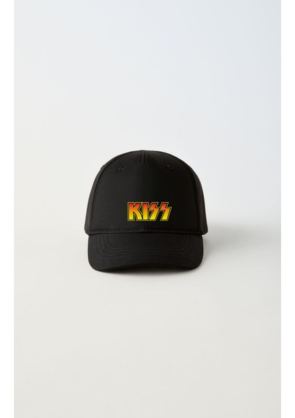 Kiss Müzik Grubu Baskılı Arkası Cırtlı Ayarlanabilir Erkek Kadın Spor Şapka