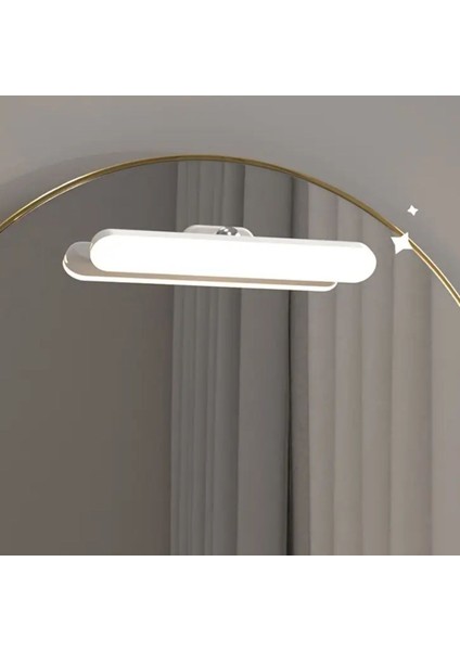 Buffer® Dokunmatik USB Ile Şarj Olabilen 27 cm LED Aydınlatma Makyaj Aynası Işığı