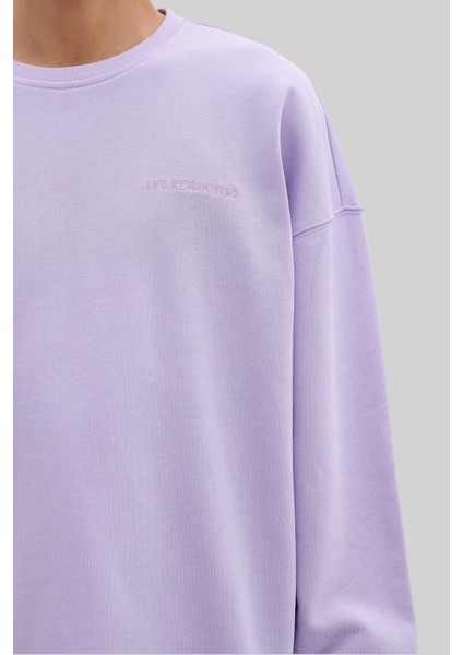 Erkek Sweatshirt Lila