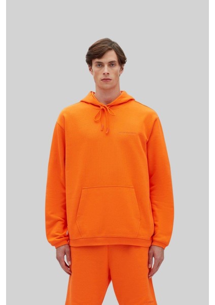Erkek Sweatshirt Turuncu