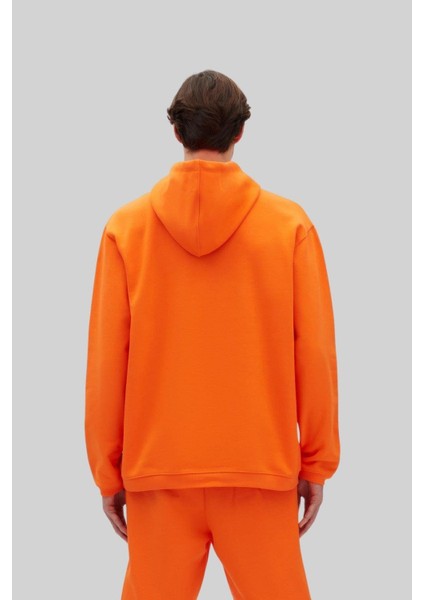 Erkek Sweatshirt Turuncu
