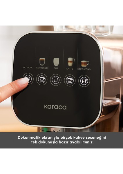 Mycaffee Barista S20 Entegre Süt Hazneli Otomatik Espresso ve Latte Makinesi Amber indirimleri