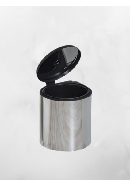 Dolap Içi Krom Metal Luks Çöp Kovası 11 Lt , Otomatik Açılır Kapaklı