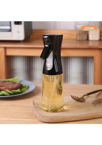 Sprey Yağdanlık Püskürtme Şişesi Cam Fısfıs Yağlık Airfryer Fritöz Yağ Püskürtücü 200 ml
