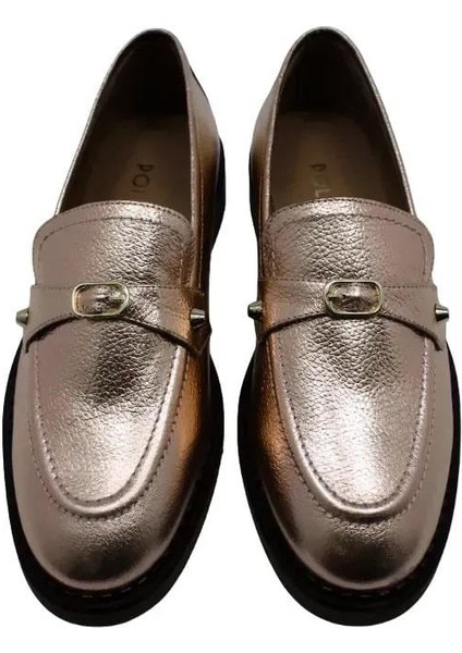 Deri Bakır Loafer Düz 780 18 modelleri