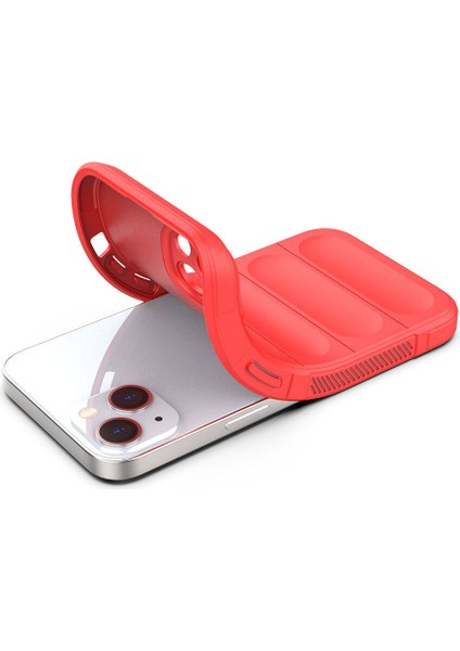 iPhone 14 Kılıf Esnek TPU Oyuklu Arka Yüzey Tasarımlı Zore Etnik Silikon Kapak + Hayalet Ekran Koruyucu fırsatları