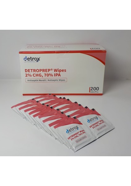 Detroprep Wipes 2%chg, 70% Ipa Mendil 200 Adet