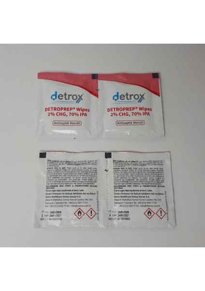 Detroprep Wipes 2%chg, 70% Ipa Mendil 200 Adet