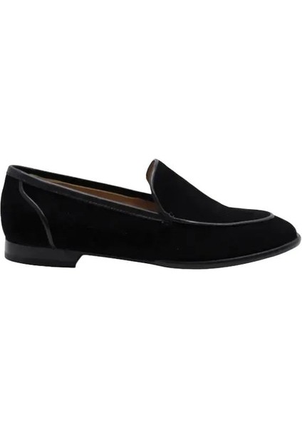 Deri Sıyah Loafer Düz 04 2016 70
