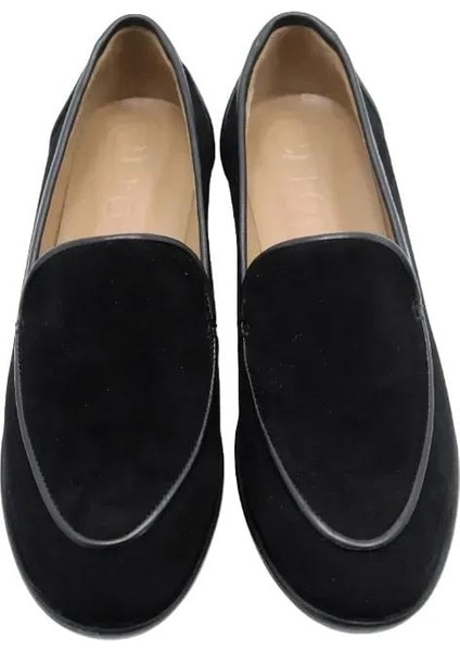 Deri Sıyah Loafer Düz 04 2016 70 modelleri