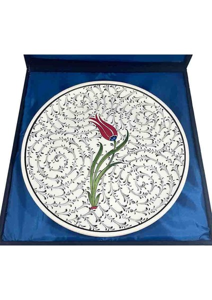 Vıp Haliç ve Çiçek Bahçesi Iznik Çini Tabak 30CM
