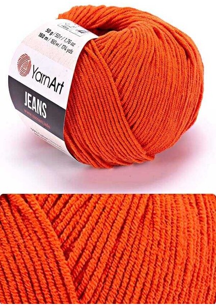 Jeans Amigurimi & Motif El Örgü İpi 50 gr - 85 Kiremit