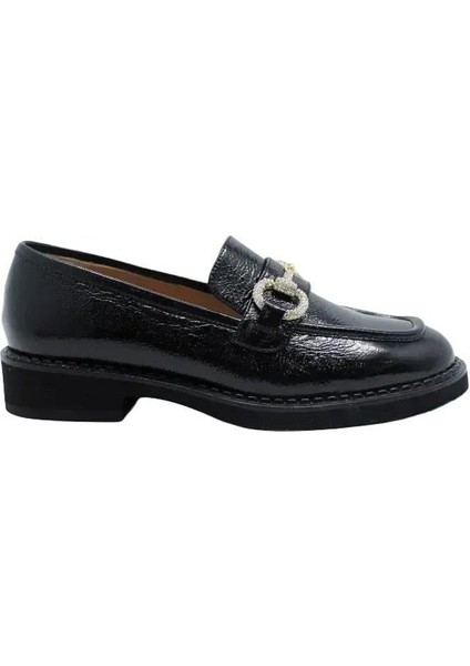 Deri Sıyah Loafer Düz 780 10 V2