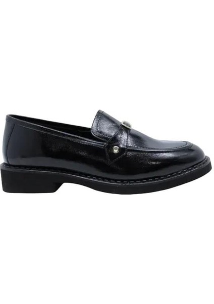 Deri Sıyah Loafer Düz 780 18