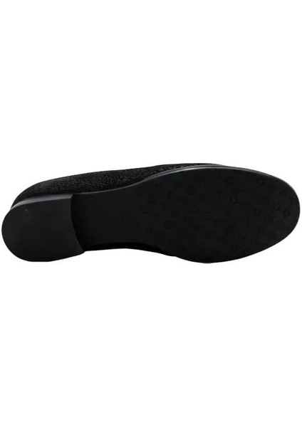 Deri Sıyah Loafer Düz 04 2016 80