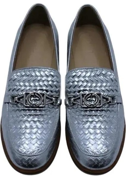 Deri Gumus Loafer Düz 04 2016 80 modelleri
