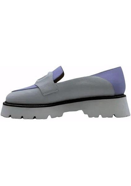Deri Krem-Lıla Loafer Düz 04 2016 86 fiyatları