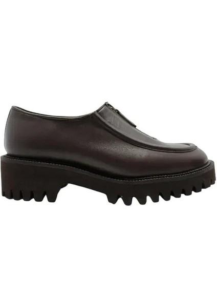 Deri Kahve Loafer Düz 780 14
