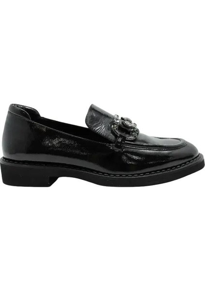 Deri Sıyah Loafer Düz 780 13