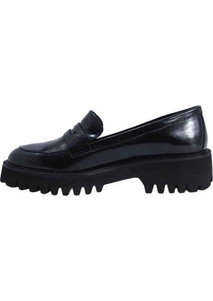 Deri Sıyah Loafer Düz 780 15
