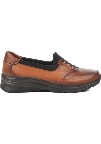 Taba Deri Kadın Casual Ayakkabı 0044 Z