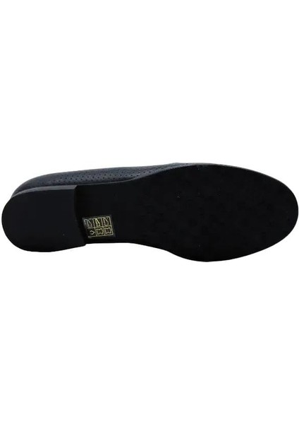 Deri Sıyah Loafer Düz 04 2016 81