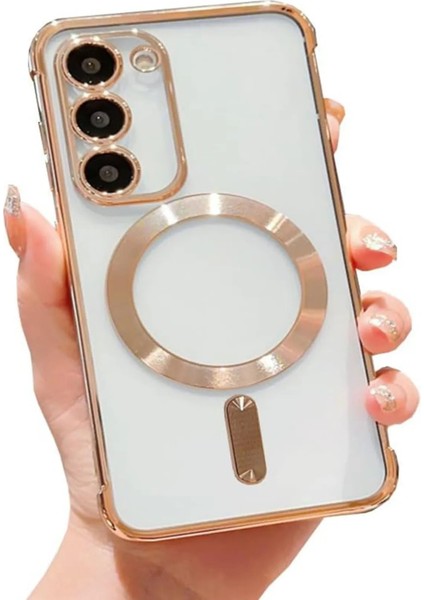 Samsung Galaxy S20 Fe Kılıf Kamera Lens Korumalı Renkli Magsafe Şeffaf Silikon