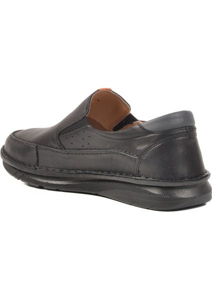 Siyah Deri Erkek Casual Ayakkabı 2628 M fırsatları