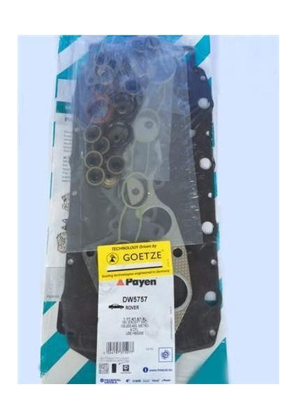 DW5757 Motor Takım Conta Üst Kalın Rover 200 1.4 1.6 1.8 400 25 45 75 Cabrıolet Coupe Freelander 1.8 98-06
