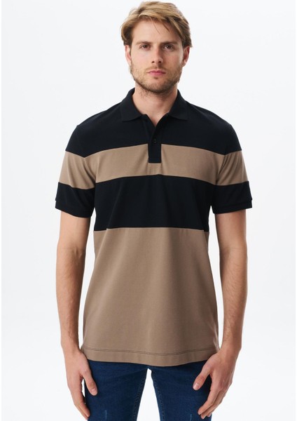 Erkek Regular Fit Çok Renkli % 100 Pamuk Pike Polo Yaka Tişört Y29374356102