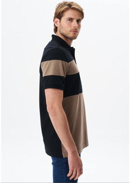 Erkek Regular Fit Çok Renkli % 100 Pamuk Pike Polo Yaka Tişört Y29374356102 fırsatları