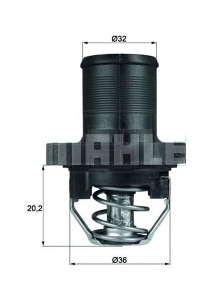 Mahle TI4789 Termostat Komple 89°c 206 1.4 1.6 98- 207 307 1.4 1.