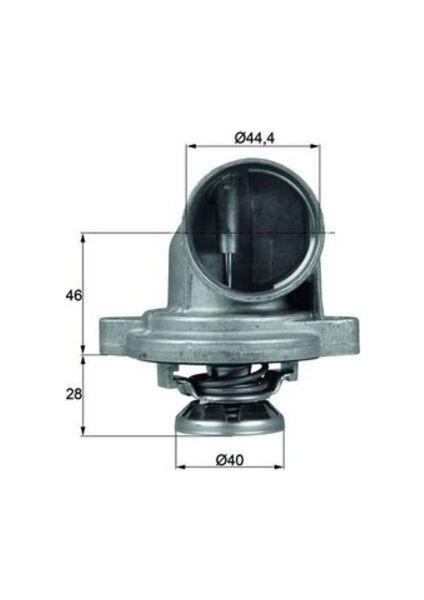Mahle TI2380 Termostat 80° Mercedes Benz Vito V230 TD-108 D 2.3-110 Td 2.3-110 D 2.3 (96-03) 80°