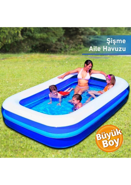 54006 şişme büyük havuz 262x175x51 cm