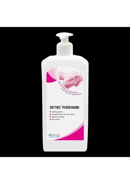 Detro Purehand Normal Ciltler İçin Sıvı Sabun 1 lt