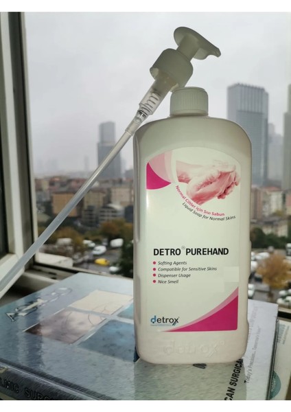 Detro Purehand Normal Ciltler İçin Sıvı Sabun 1 lt